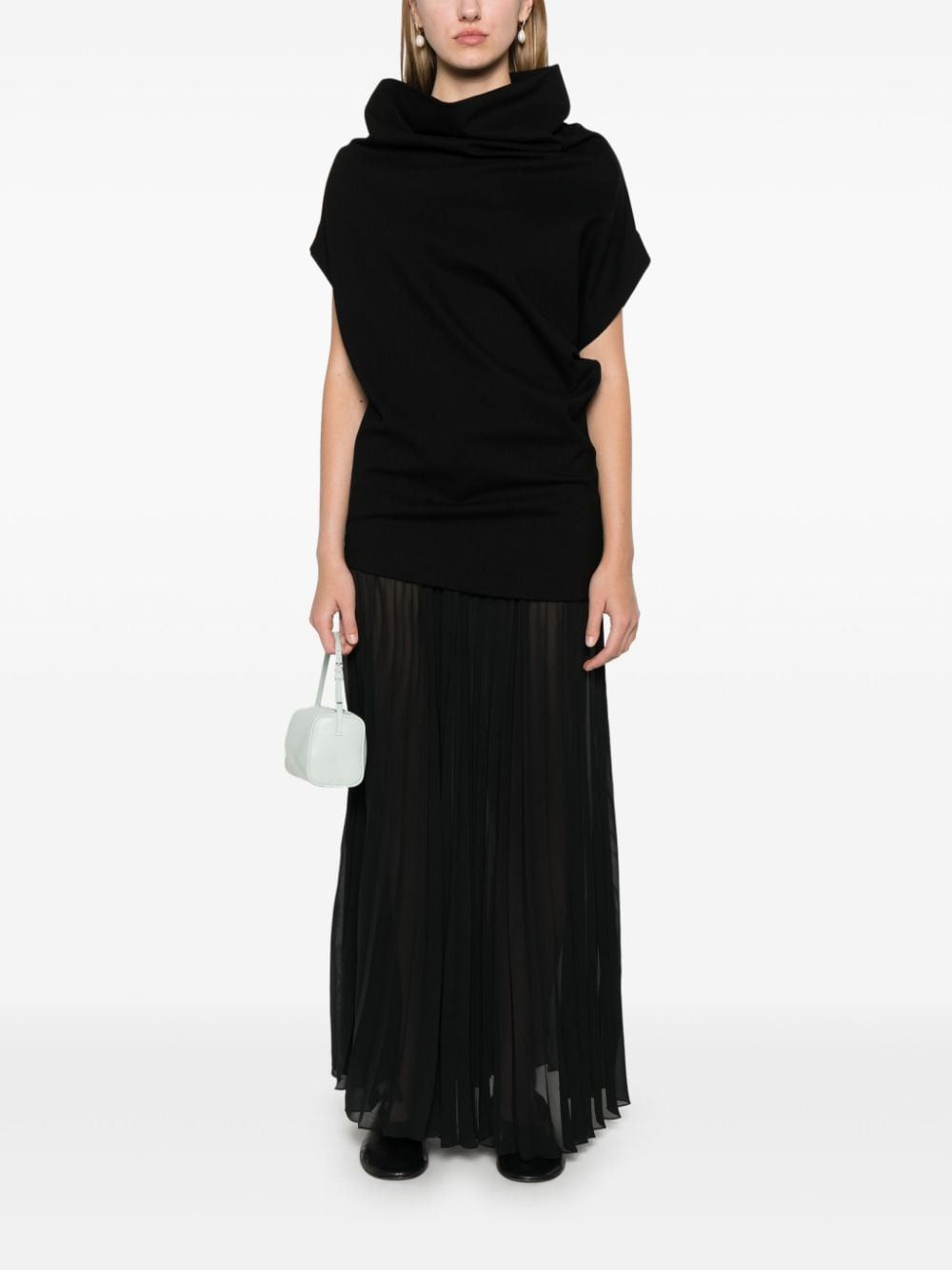 Fabiana Filippi DRAPED TOP Size S / US 4 / IT 40 - 4 Thumbnail