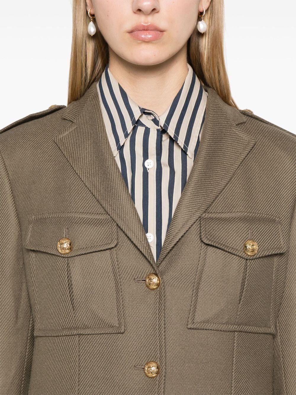 Tagliatore GIAMILA WOOL SINGLE-BREASTED JACKET Size S / US 4 / IT 40 - 4 Thumbnail