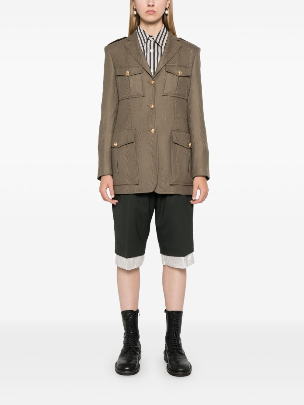Tagliatore GIAMILA WOOL SINGLE-BREASTED JACKET Size S / US 4 / IT 40 - 5 Thumbnail