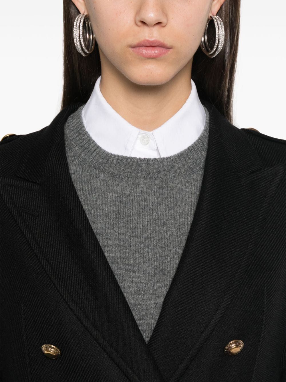 Tagliatore HEATHER WOOL DOUBLE-BREASTED JACKET Size S / US 4 / IT 40 - 4 Thumbnail
