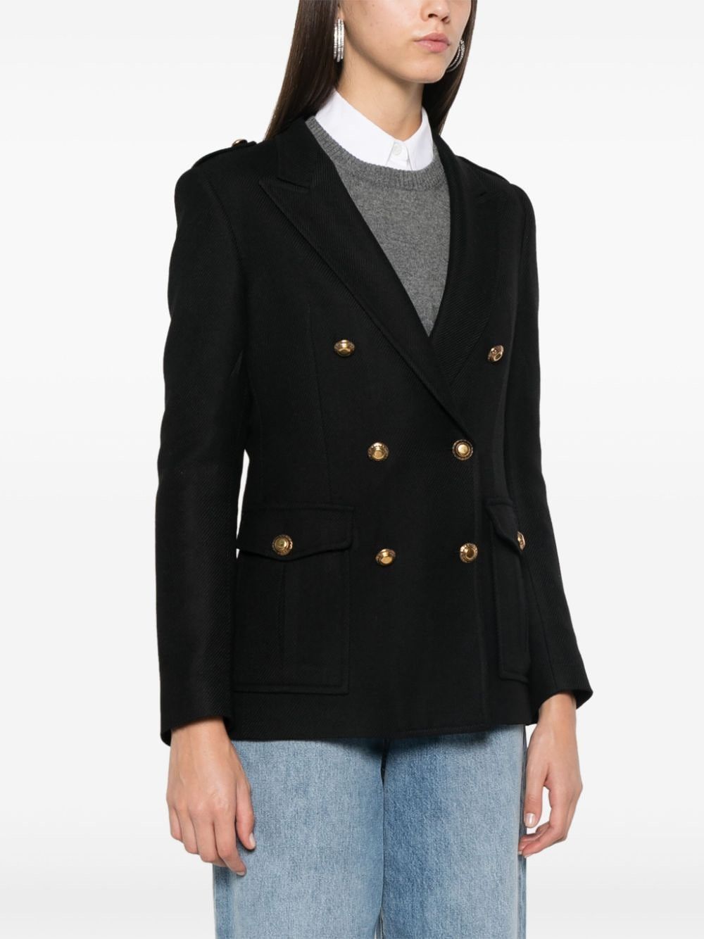 Tagliatore HEATHER WOOL DOUBLE-BREASTED JACKET Size S / US 4 / IT 40 - 3 Thumbnail