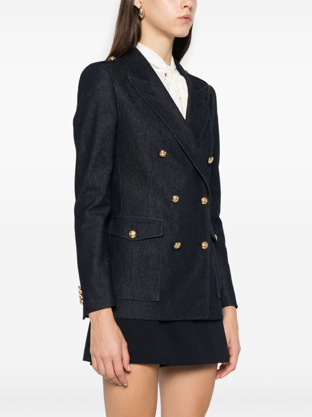 Tagliatore HEATHER WOOL DOUBLE-BREASTED JACKET Size S / US 4 / IT 40 - 2 Thumbnail
