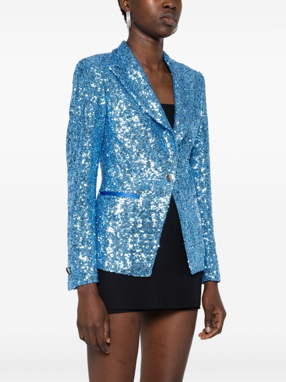Tagliatore SEQUINED SINGLE-BREASTED JACKET Size S / US 4 / IT 40 - 4 Thumbnail