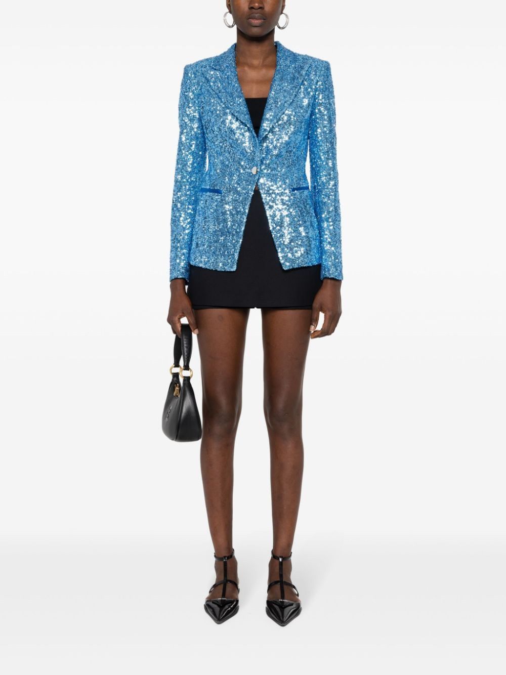 Tagliatore SEQUINED SINGLE-BREASTED JACKET Size S / US 4 / IT 40 - 5 Thumbnail