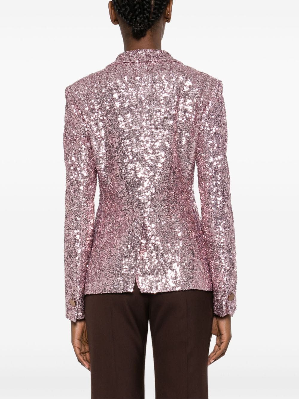Tagliatore SEQUINED SINGLE-BREASTED JACKET Size S / US 4 / IT 40 - 3 Thumbnail