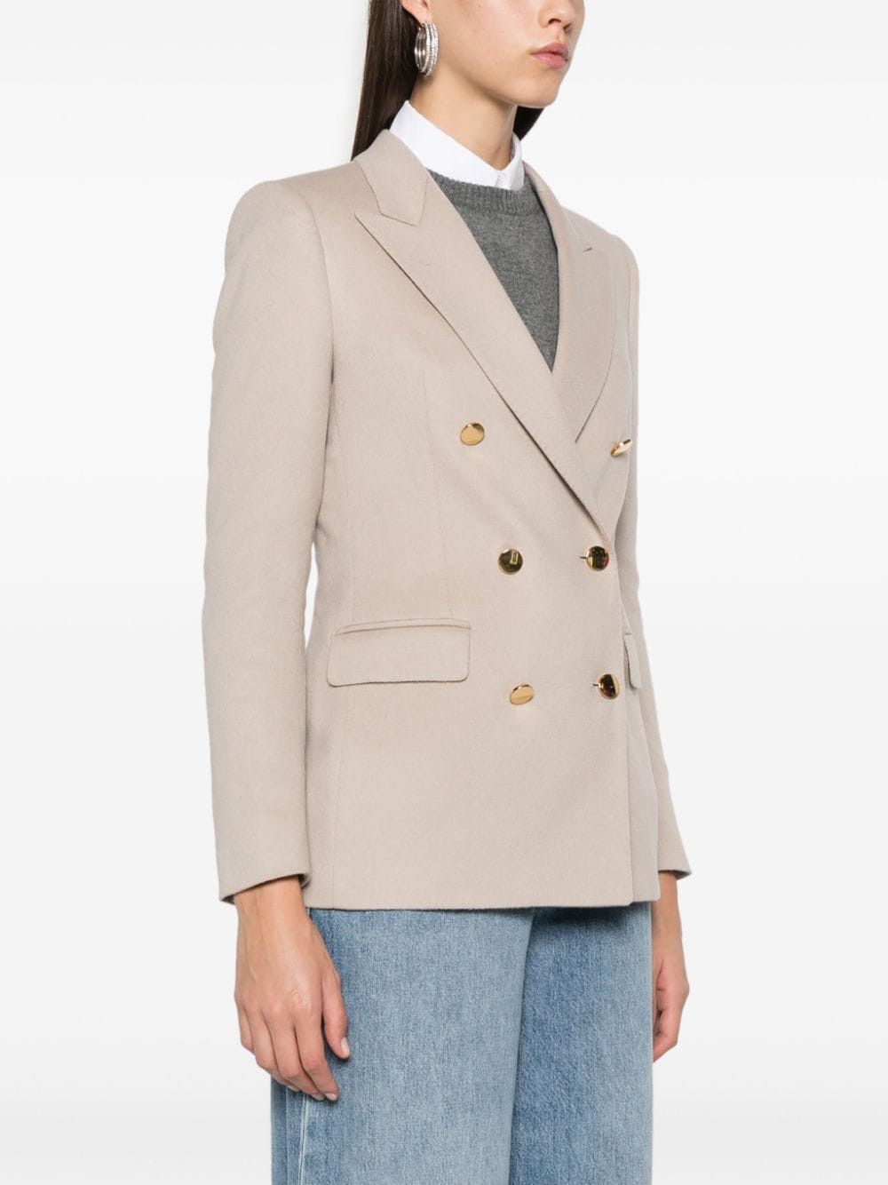 Tagliatore PARIGI WOOL DOUBLE-BREASTED JACKET Size S / US 4 / IT 40 - 3 Thumbnail