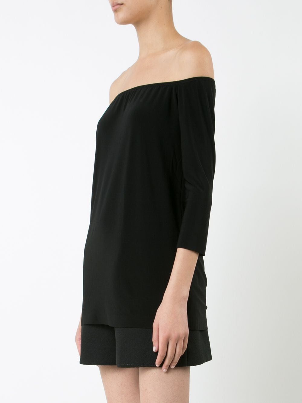 Norma Kamali OFF SHOULDER JERSEY TOP Size XS / US 0-2 / IT 36-38 - 3 Thumbnail