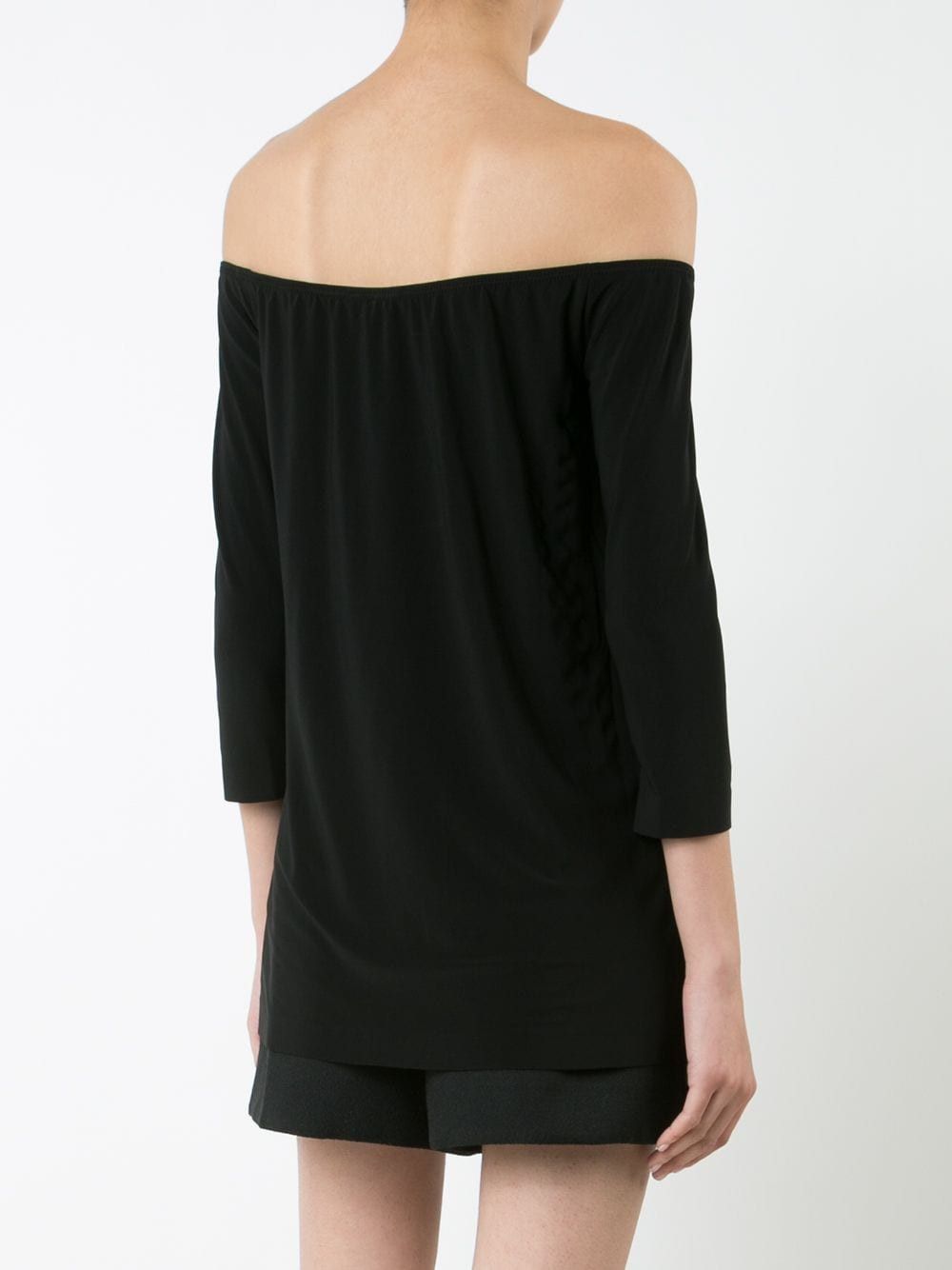Norma Kamali OFF SHOULDER JERSEY TOP Size XS / US 0-2 / IT 36-38 - 4 Thumbnail