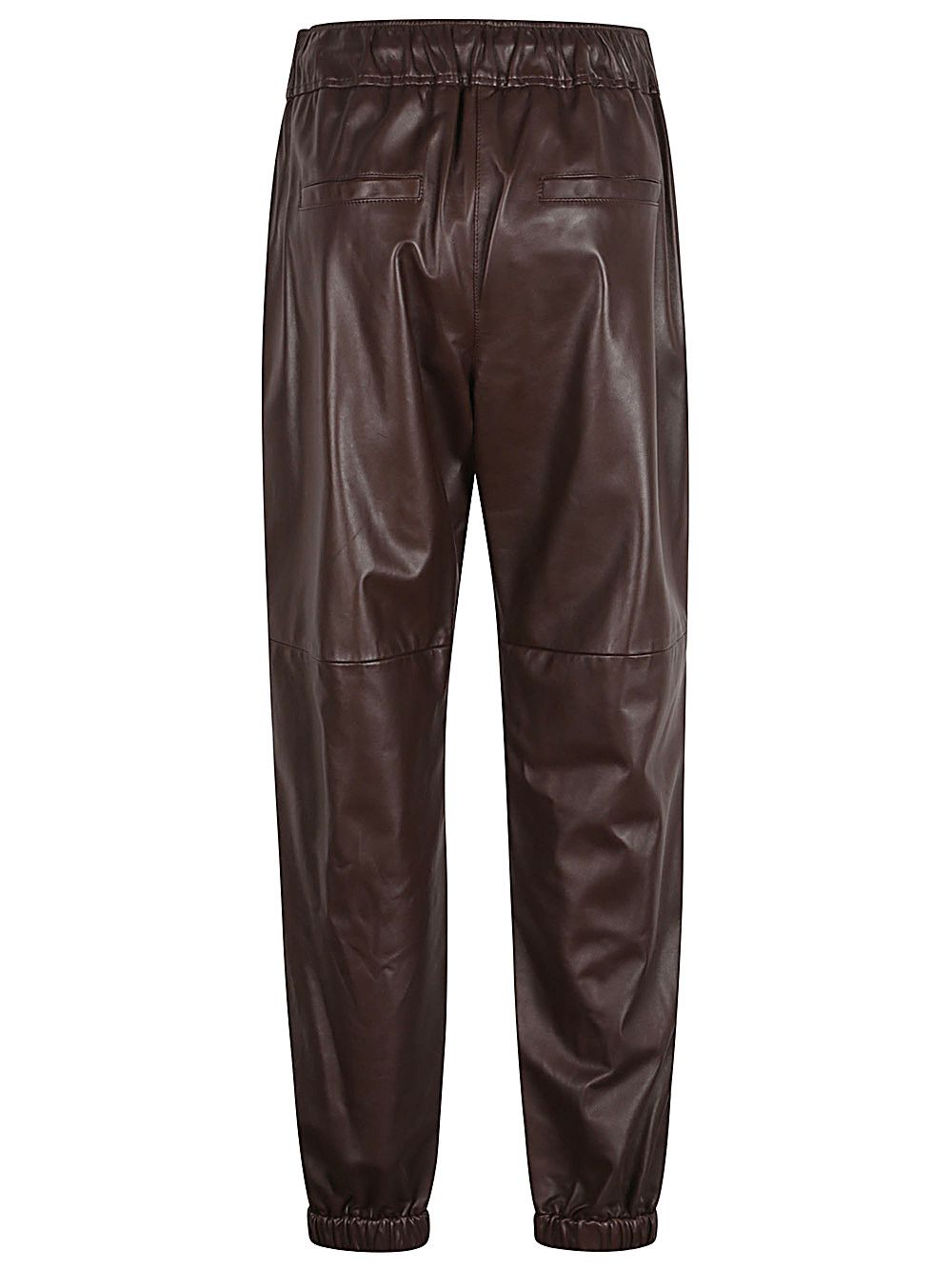 Brunello Cucinelli LEATHER TROUSERS Size 27" / US 4 / IT 40 - 2 Thumbnail