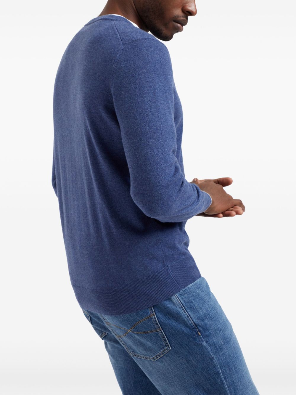 Brunello Cucinelli CASHMERE CREWNECK SWEATER Size US S / EU 44-46 / 1 - 2 Thumbnail