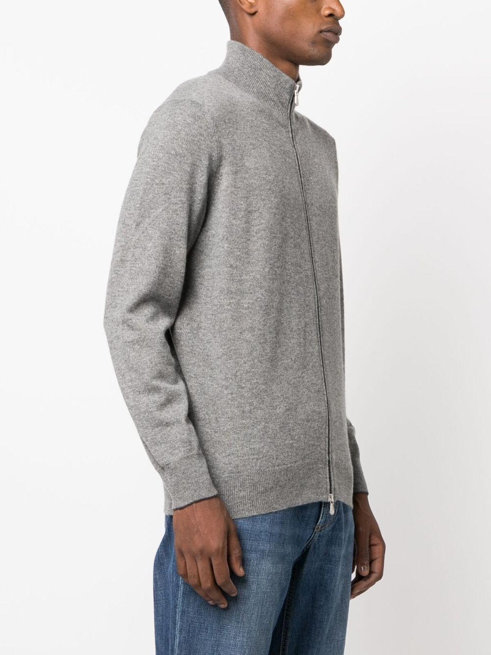Brunello Cucinelli CASHMERE ZIPPED CARDIGAN Size US S / EU 44-46 / 1 - 3 Thumbnail