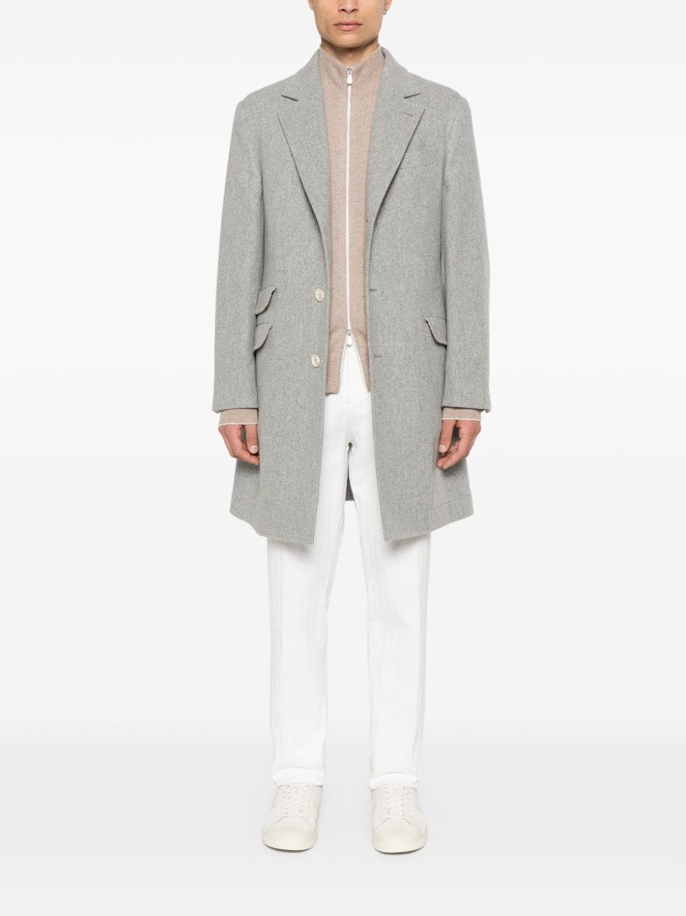 Brunello Cucinelli CASHMERE ZIPPED CARDIGAN Size US S / EU 44-46 / 1 - 4 Thumbnail