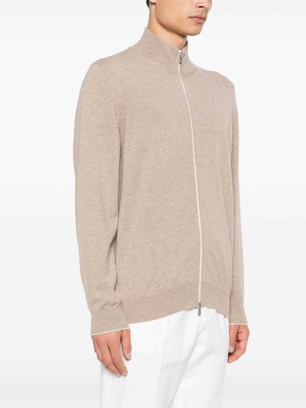 Brunello Cucinelli CASHMERE ZIPPED CARDIGAN Size US S / EU 44-46 / 1 - 2 Thumbnail
