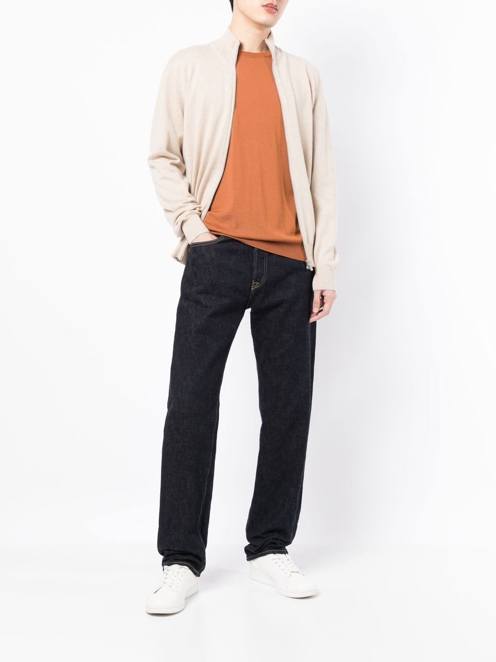 Brunello Cucinelli CASHMERE ZIPPED CARDIGAN Size US S / EU 44-46 / 1 - 3 Thumbnail