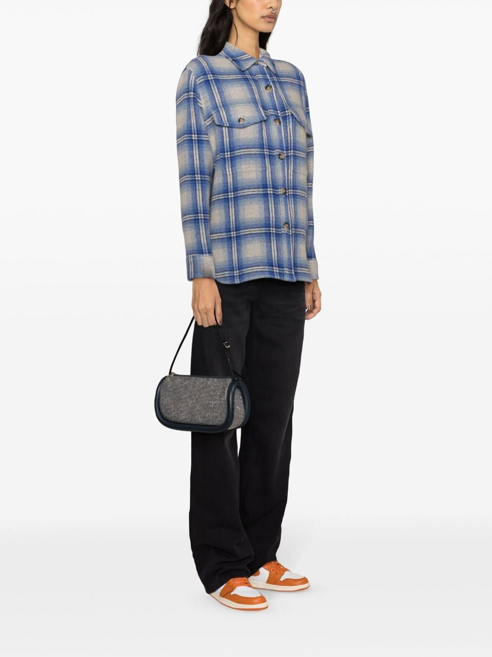 Isabel Marant FAXONA CHECKED WOOL COAT Size S / US 4 / IT 40 - 2 Thumbnail