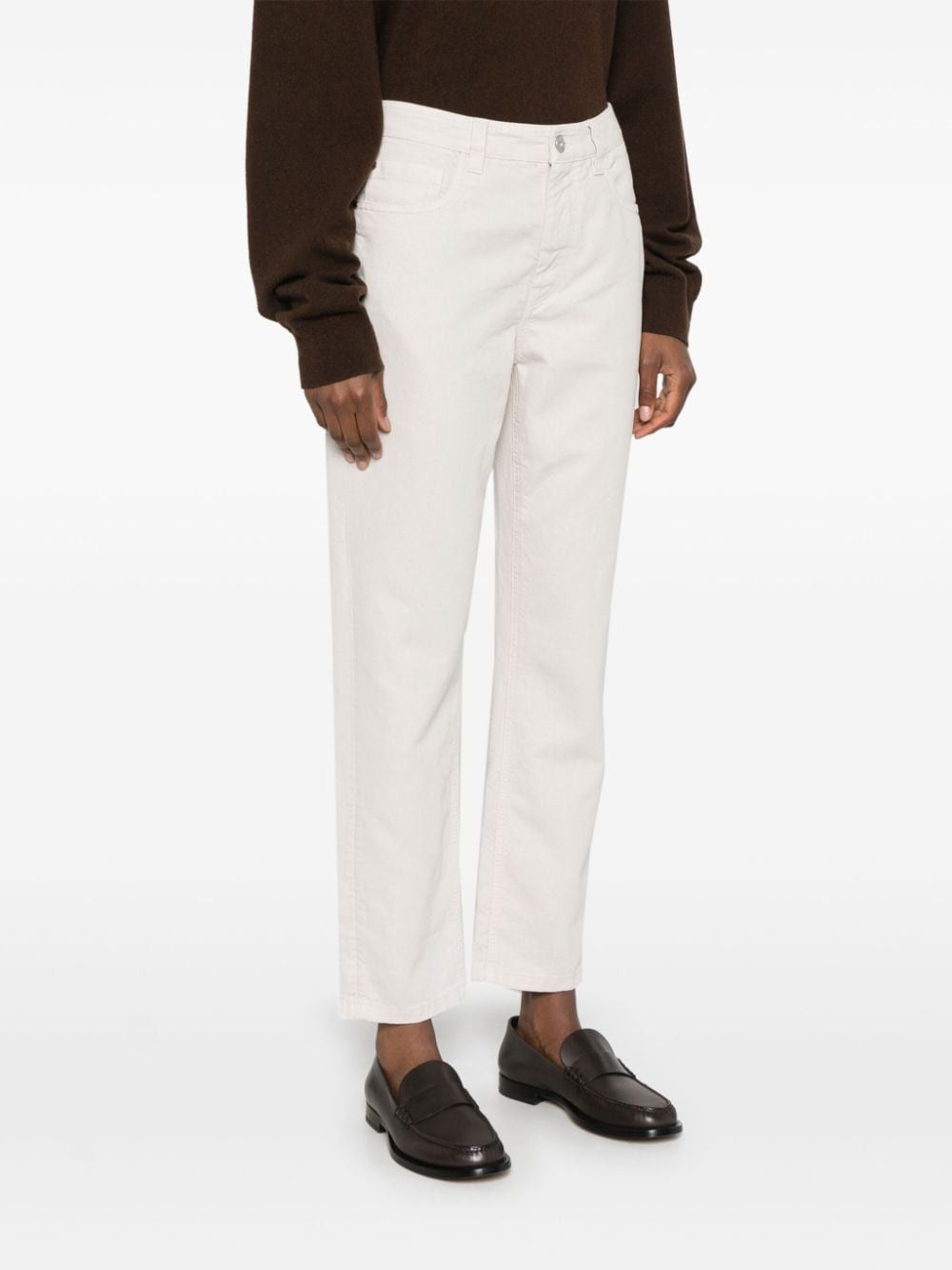 Brunello Cucinelli COTTON TROUSERS Size 27" / US 4 / IT 40 - 2 Thumbnail