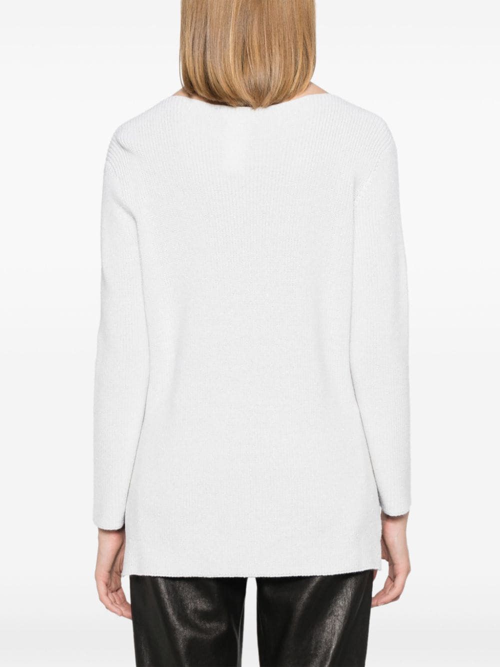Fabiana Filippi WOOL BLEND BOATNECK SWEATER Size S / US 4 / IT 40 - 3 Thumbnail