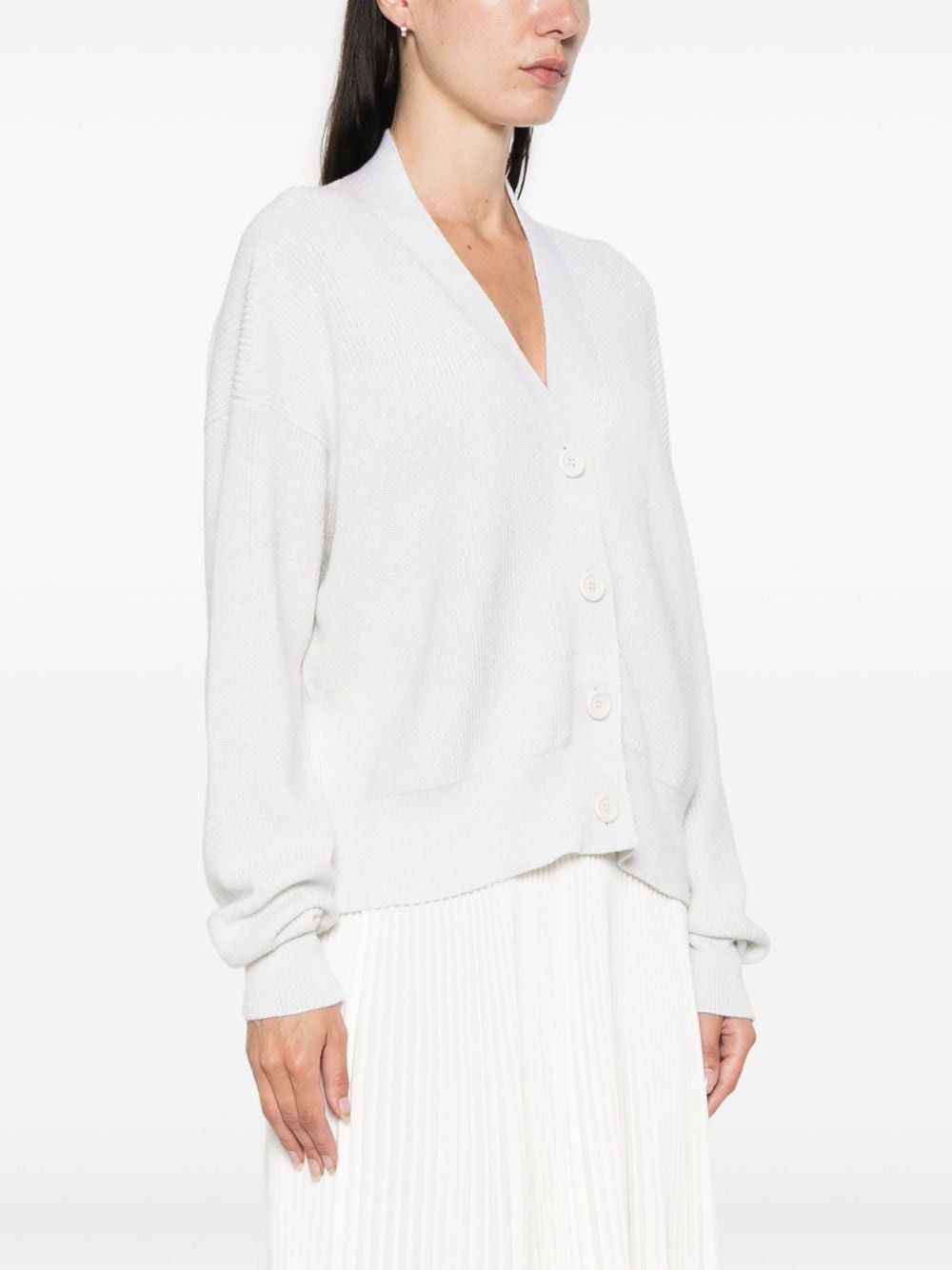 Fabiana Filippi WOOL BLEND CARDIGAN Size S / US 4 / IT 40 - 4 Thumbnail