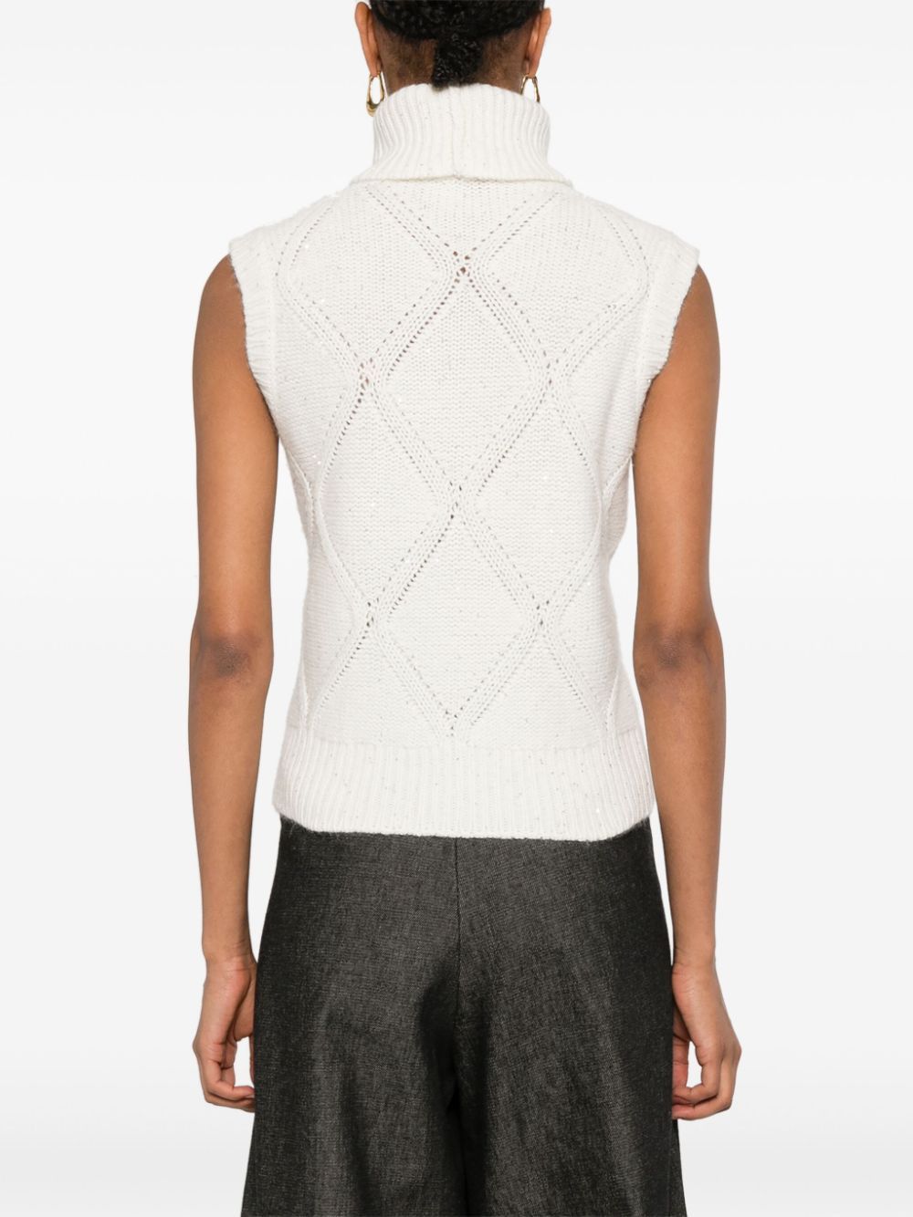 Fabiana Filippi WOOL AND SILK BLEND VEST Size S / US 4 / IT 40 - 3 Thumbnail