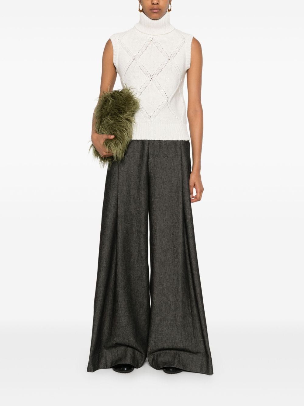 Fabiana Filippi WOOL AND SILK BLEND VEST Size S / US 4 / IT 40 - 5 Thumbnail