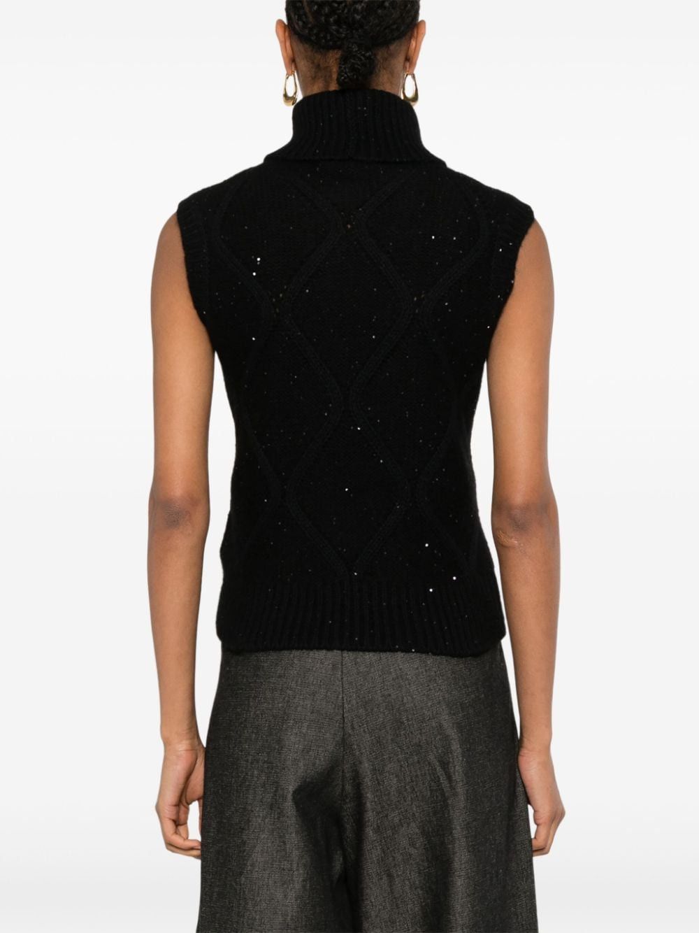 Fabiana Filippi WOOL AND SILK BLEND VEST Size S / US 4 / IT 40 - 3 Thumbnail