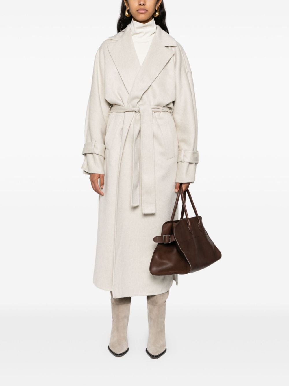 Brunello Cucinelli CASHMERE BELTED COAT Size S / US 4 / IT 40 - 5 Thumbnail