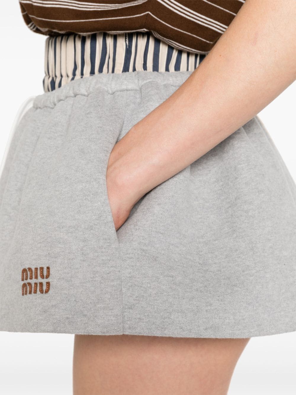 Miu Miu COTTON MINI SWEAT SKIRT Size 27" / US 4 / IT 40 - 5 Thumbnail