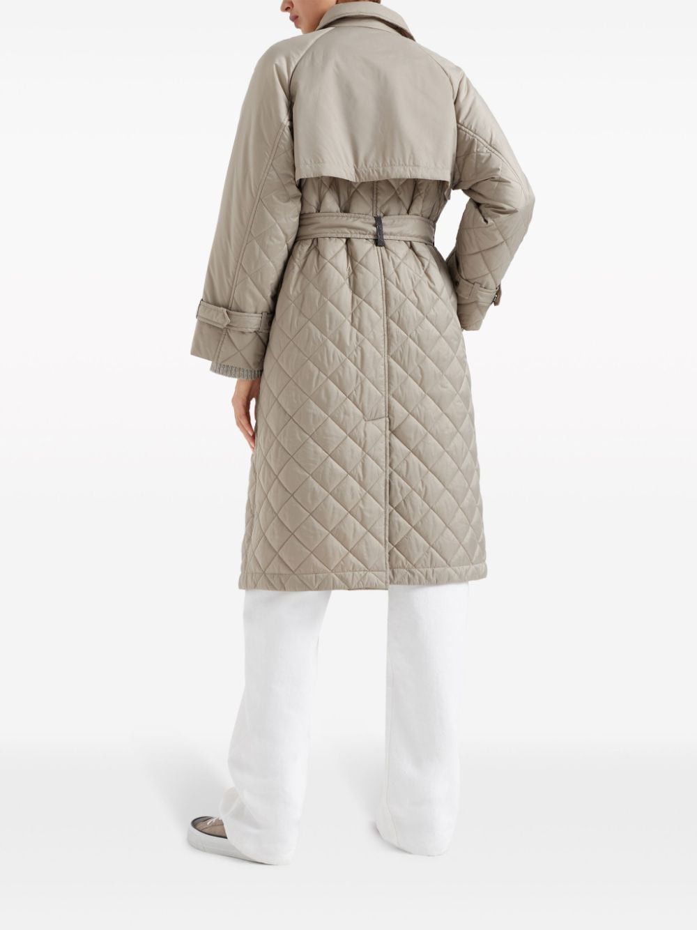 Brunello Cucinelli QUILTED MIDI PADDED COAT Size S / US 4 / IT 40 - 2 Thumbnail