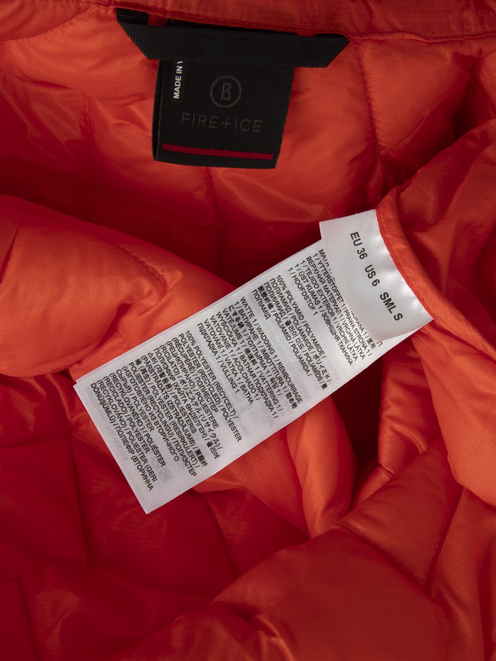 Bogner Orange Insulated Quilted Jacket Size S / US 4 / IT 40 - 7 Thumbnail