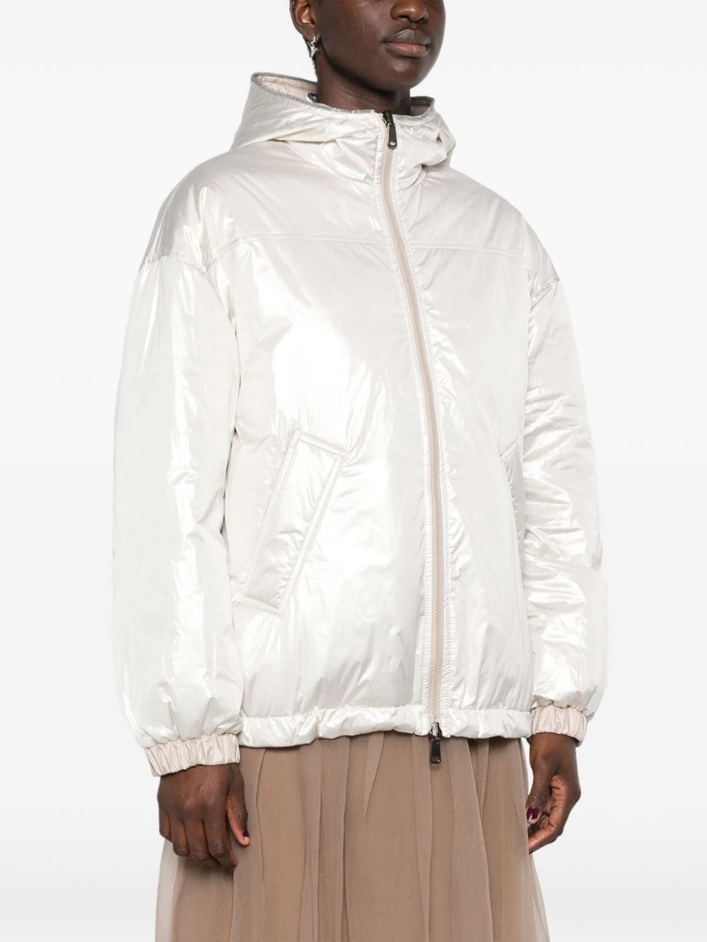 Brunello Cucinelli HOODED PADDED JACKET Size S / US 4 / IT 40 - 3 Thumbnail