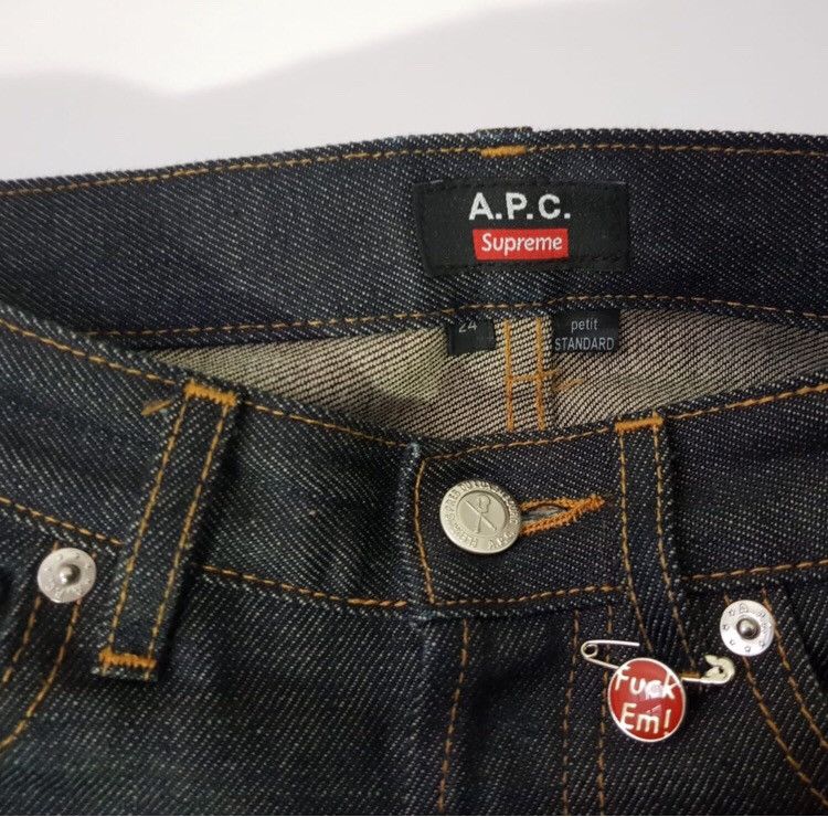 A.P.C. × Supreme Supreme x A.P.C. Fuck'Em Japanese Denim