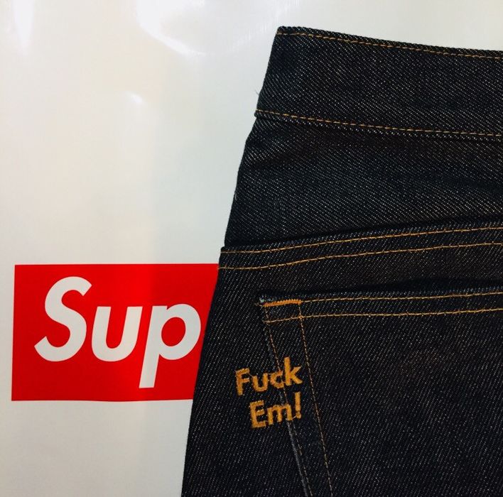 Supreme Supreme x A.P.C. Fuck'Em Japanese Denim | Grailed