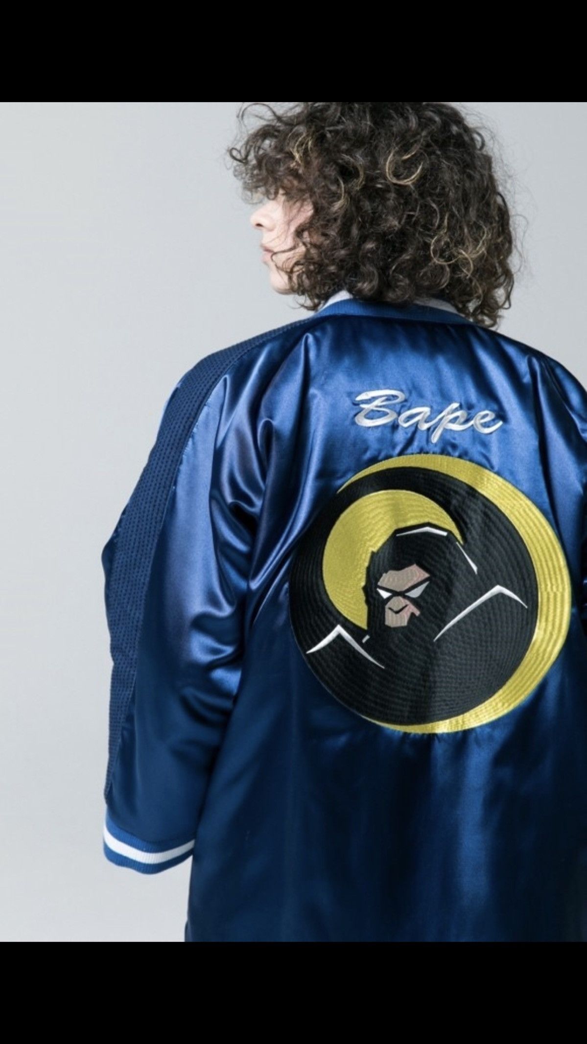 Bape Bape Souvenir Satin hanten jacket (Boxer Jacket) | Grailed