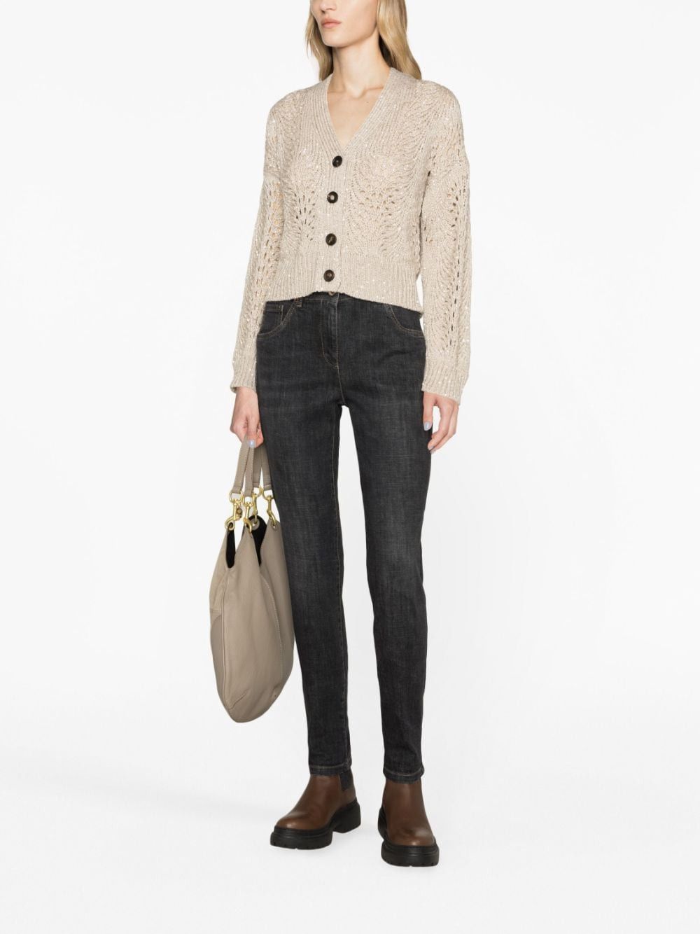 Brunello Cucinelli SKINNY DENIM JEANS Size 27" / US 4 / IT 40 - 2 Thumbnail