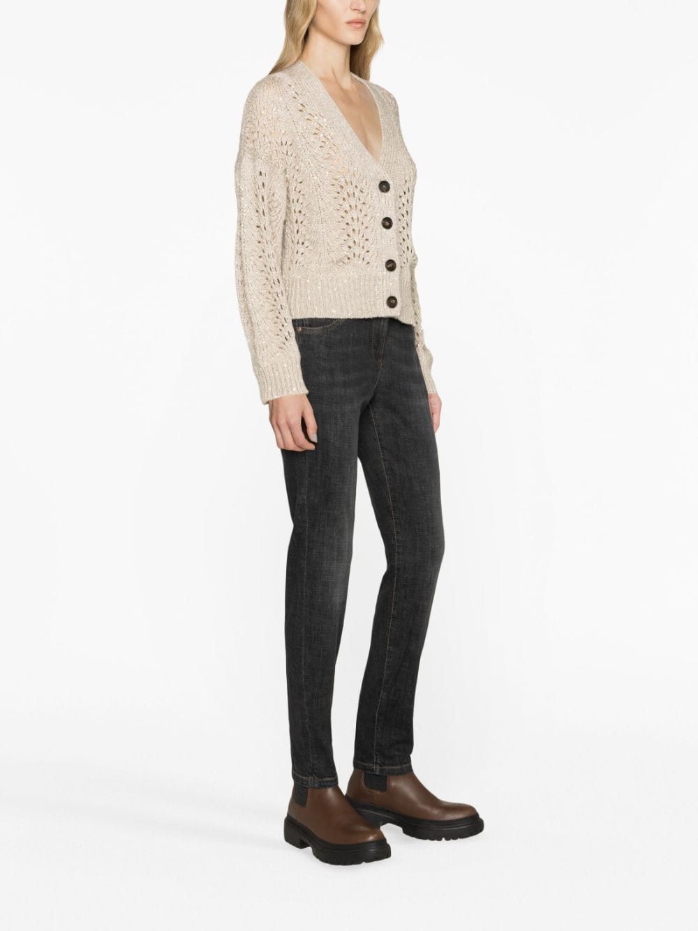 Brunello Cucinelli SKINNY DENIM JEANS Size 27" / US 4 / IT 40 - 3 Thumbnail