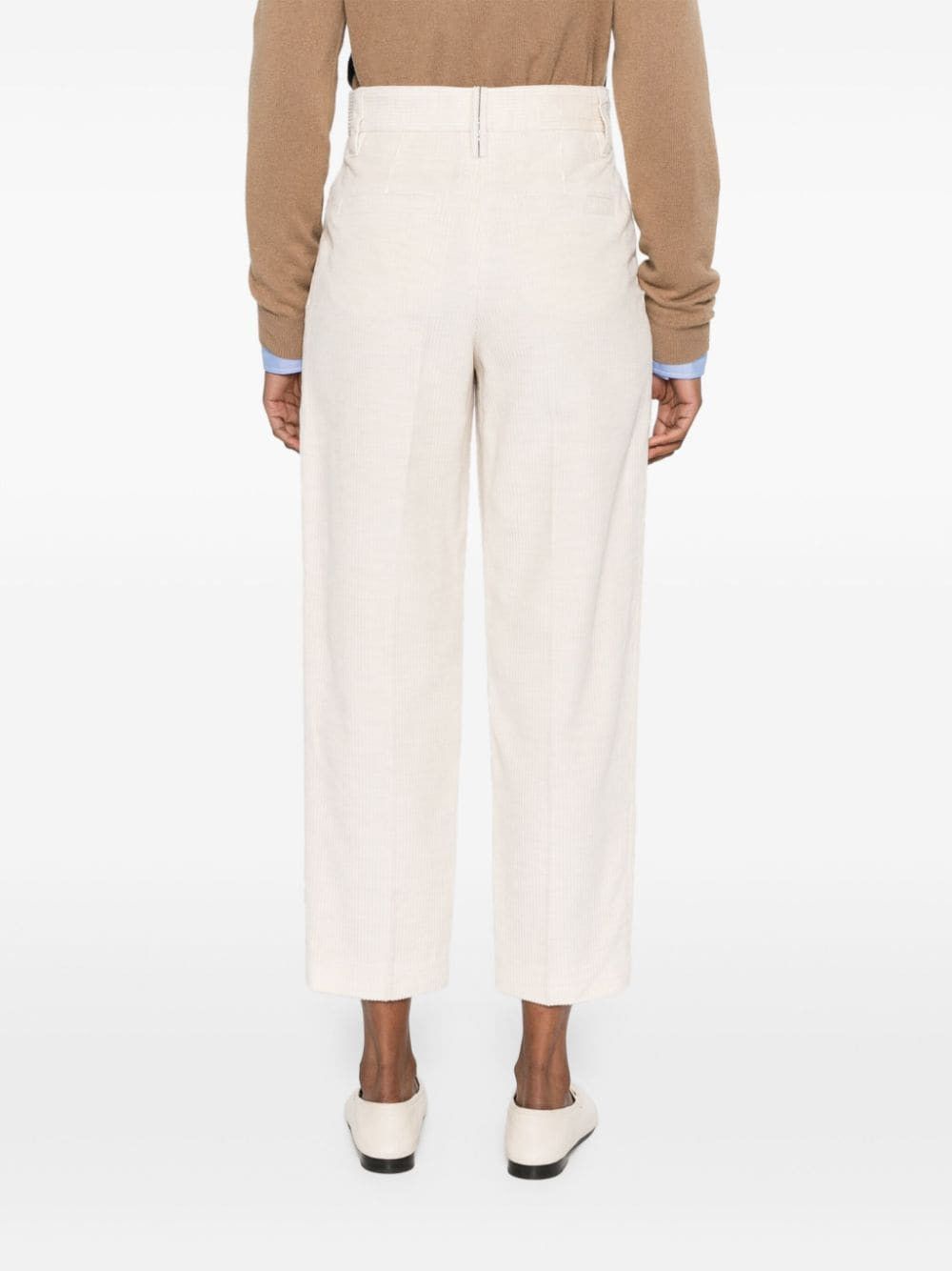 Brunello Cucinelli COTTON BLEND TROUSERS Size 27" / US 4 / IT 40 - 2 Thumbnail