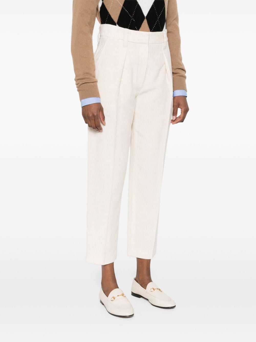Brunello Cucinelli COTTON BLEND TROUSERS Size 27" / US 4 / IT 40 - 3 Thumbnail