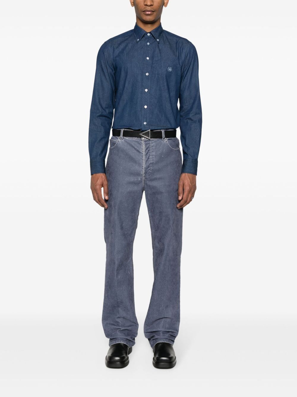 Etro LOGO COTTON SHIRT Size US L / EU 52-54 / 3 - 5 Thumbnail