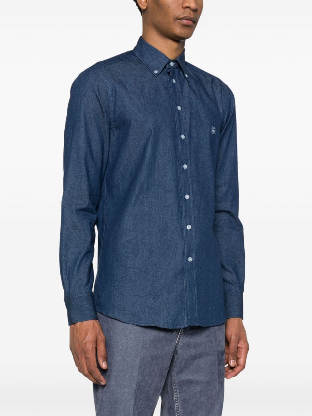 Etro LOGO COTTON SHIRT Size US L / EU 52-54 / 3 - 4 Thumbnail
