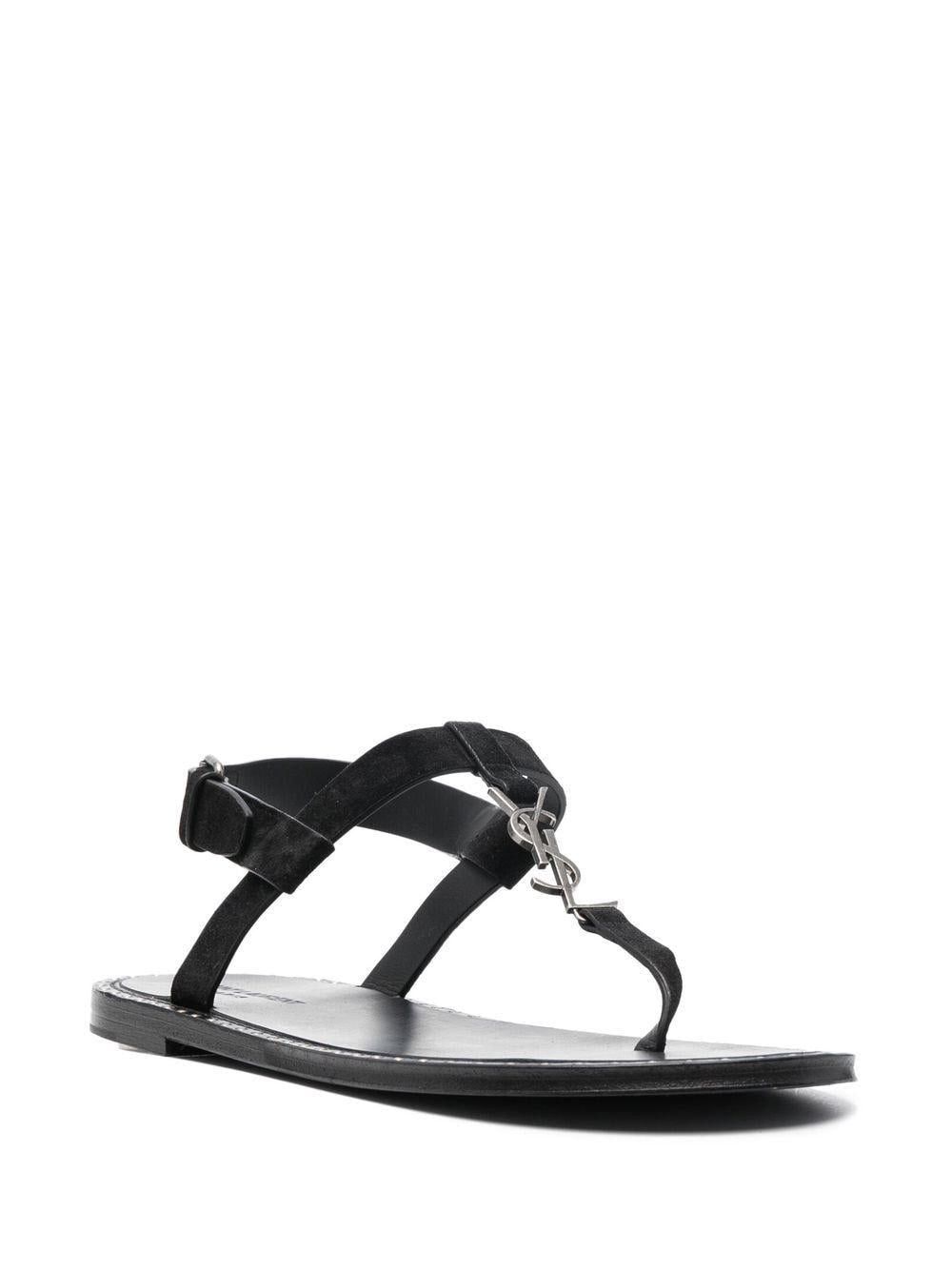 Saint Laurent Paris Saint Laurent Cassandre Sandals in Suede Size US 8.5 / EU 41-42 - 2 Thumbnail