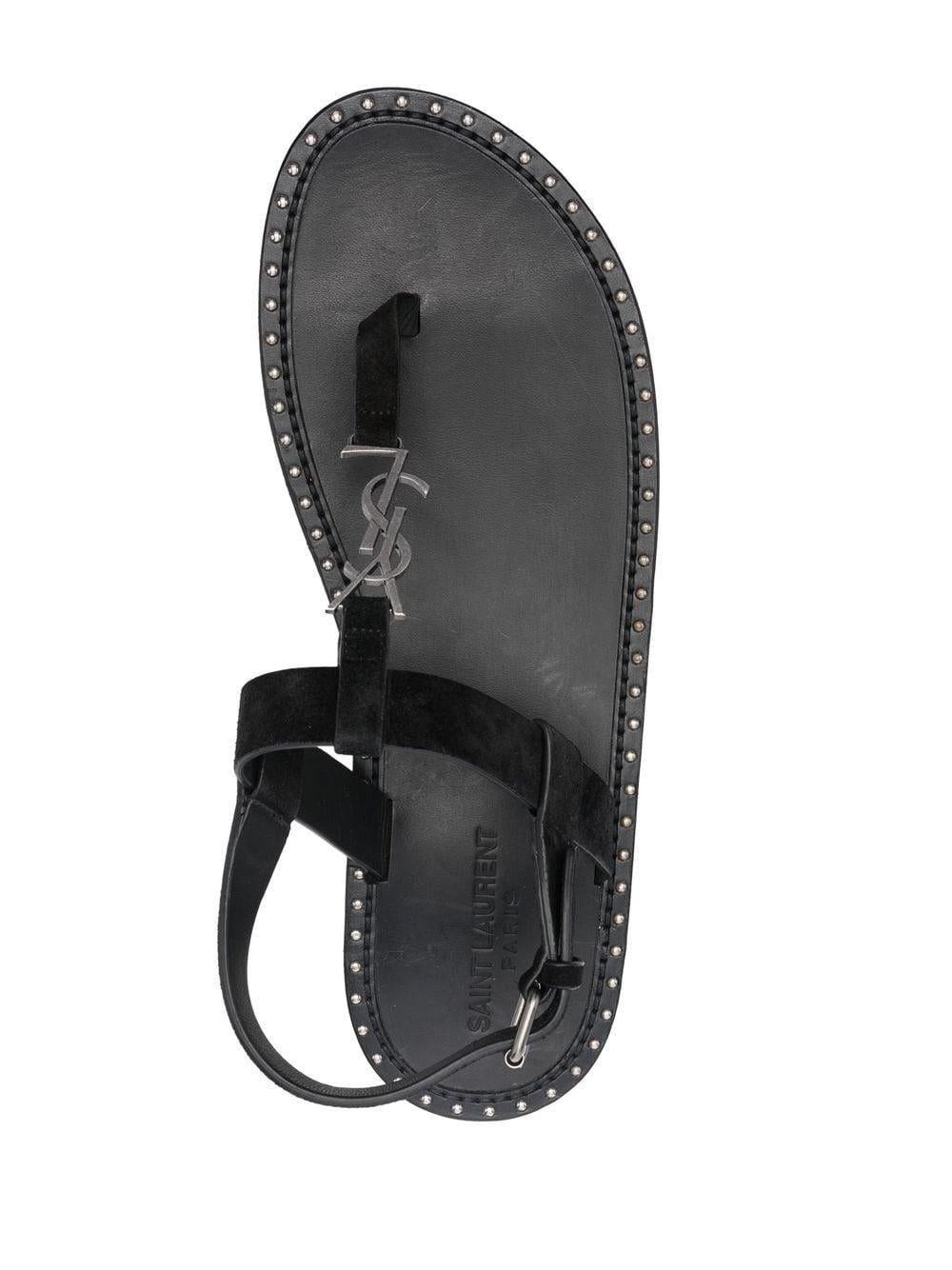 Saint Laurent Paris Saint Laurent Cassandre Sandals in Suede Size US 9.5 / EU 42-43 - 4 Thumbnail