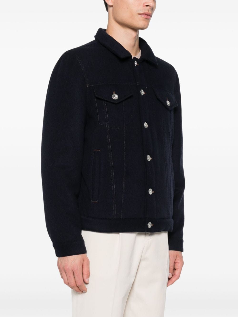 Brunello Cucinelli WOOL JACKET Size US S / EU 44-46 / 1 - 4 Thumbnail