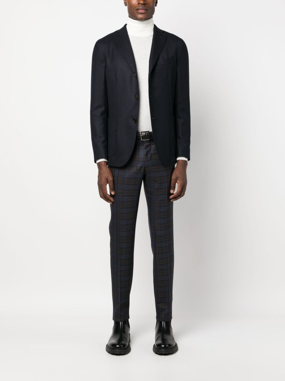 Boglioli WOOL SINGLE-BREASTED BLAZER JACKET Size US S / EU 44-46 / 1 - 5 Thumbnail