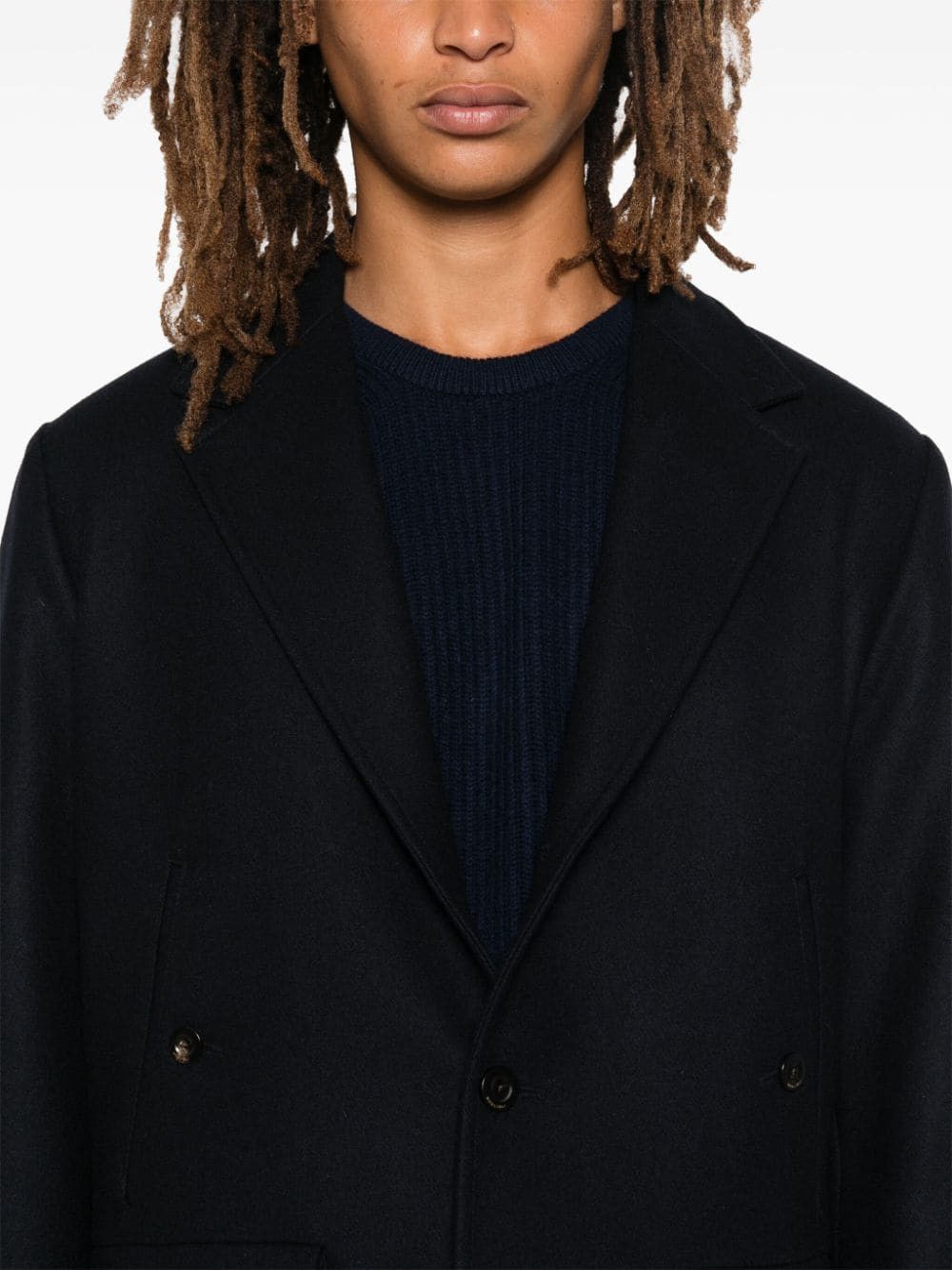 Boglioli WOOL AND CASHMERE SINGLE-BREASTED JACKET Size US S / EU 44-46 / 1 - 2 Thumbnail