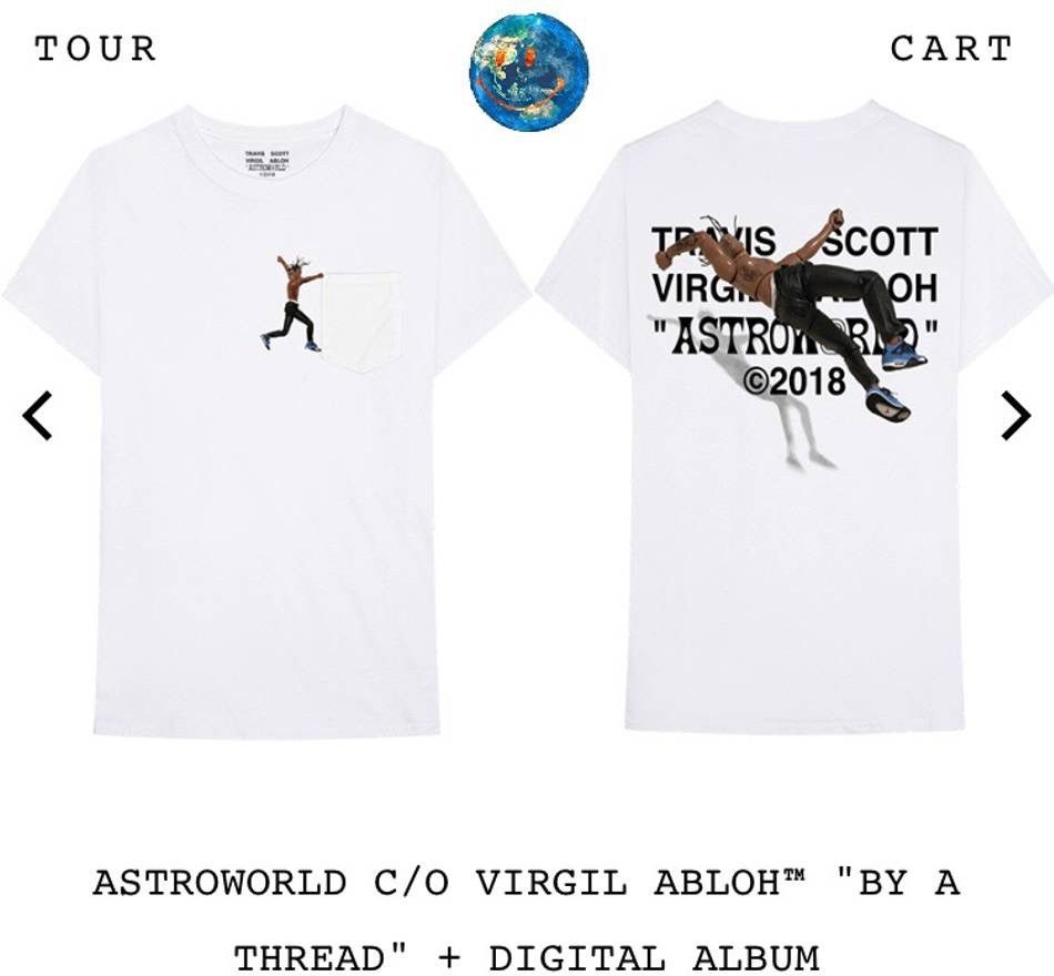 Off White Travis Scott Virgil Abloh ASTROWORLD C O VIRGIL ABLOH BY A THREAD TOY SHIRT Grailed