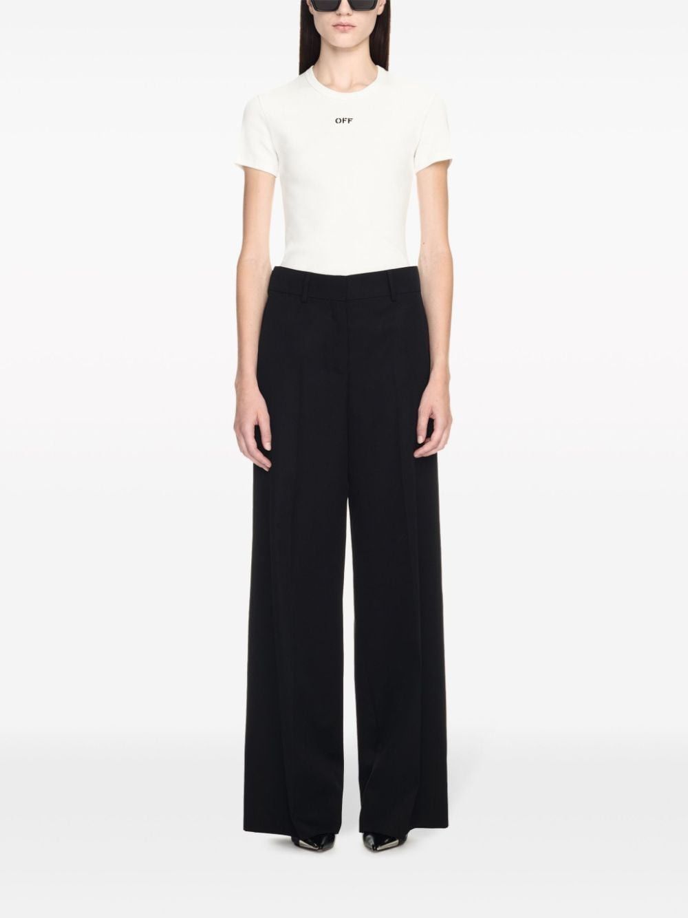 Off-White FORMAL OVER WOOL TROUSERS Size 28" / US 6 / IT 42 - 3 Thumbnail