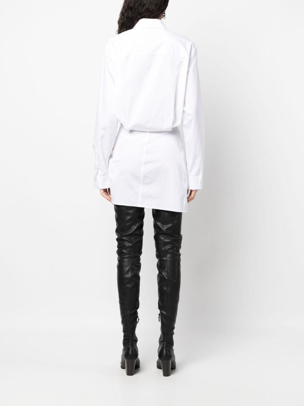 Off-White COTTON SHIRT DRESS Size S / US 4 / IT 40 - 2 Thumbnail