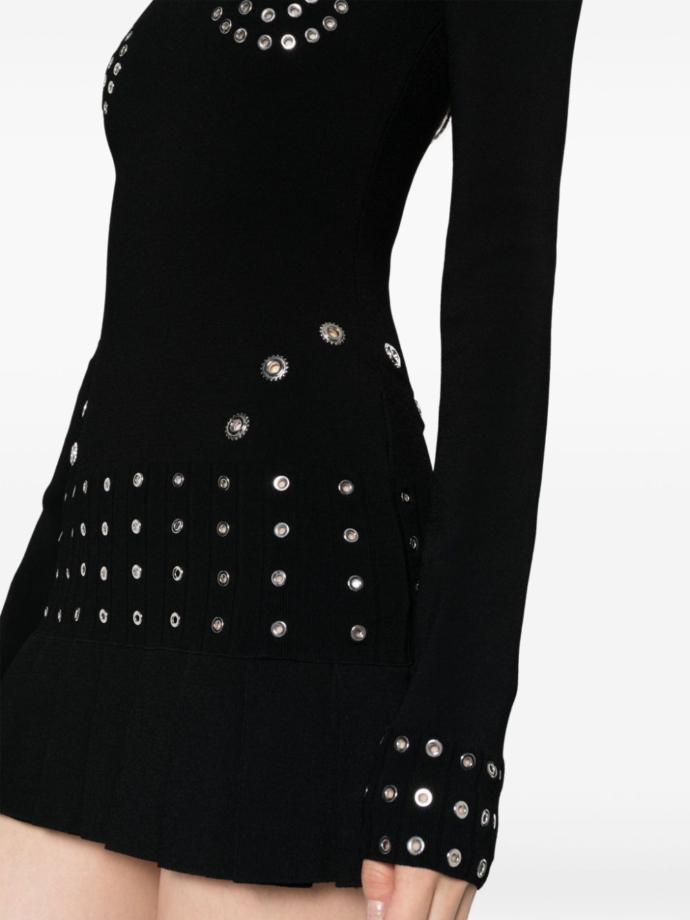 Off-White PLEATED VISCOSE MINI DRESS Size S / US 4 / IT 40 - 3 Thumbnail