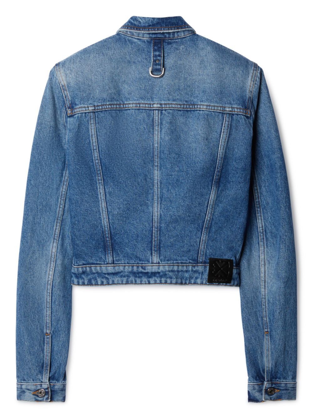 Off-White CROPPED DENIM JACKET Size S / US 4 / IT 40 - 3 Thumbnail