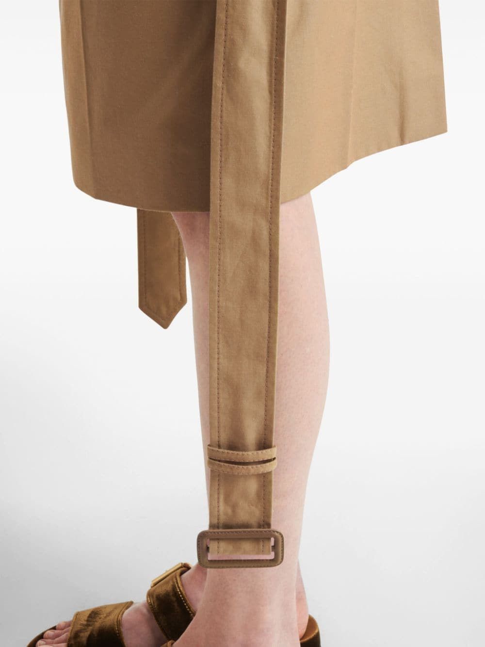 Prada BELTED MIDI SKIRT Size 26" / US 2 / IT 38 - 2 Thumbnail